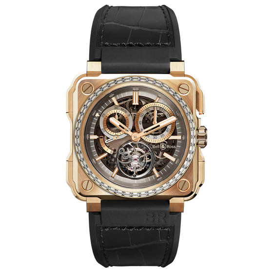 BELL & ROSS Watch Replica BR-X1 TOURBILLON ROSE GOLD DIAMONDS BRX1-CHTB-PG-D